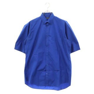 BALENCIAGA バレンシアガ 18SS バックロゴ半袖シャツ 556913 TEM16 ブルー