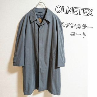 日本製 OLMETEX オルメテックス ステンカラーコート 大きめサイズ グレー(ステンカラーコート)