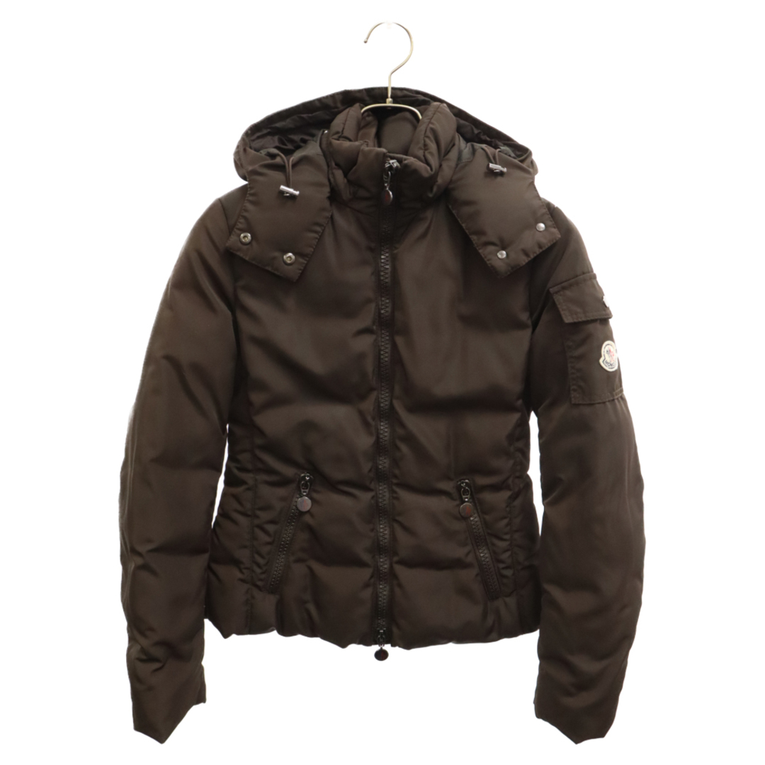 MONCLER(モンクレール)のMONCLER モンクレール FLAN フード ナイロン ダウンジャケット ブラウン レディース 45500 レディースのジャケット/アウター(ダウンジャケット)の商品写真