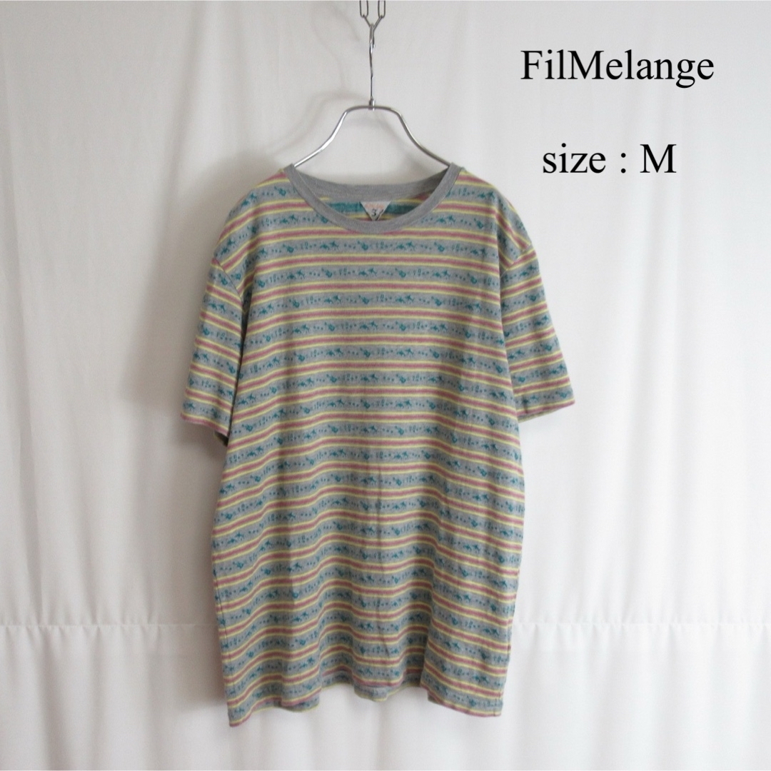 FilMelange(フィルメランジェ)のFilMelange ショートスリーブ Tシャツ トップス 半袖 カットソー 3 メンズのトップス(Tシャツ/カットソー(半袖/袖なし))の商品写真