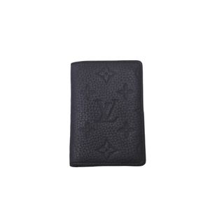 ルイヴィトン(LOUIS VUITTON)のLOUIS VUITTON ルイヴィトン カードケース オーガナイザー ドゥ ポッシュ M69044 ICタグ トリヨンレザー ブラック 中古 61657(パスケース/IDカードホルダー)