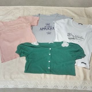 Sサイズ  衣料　4枚(Tシャツ(半袖/袖なし))