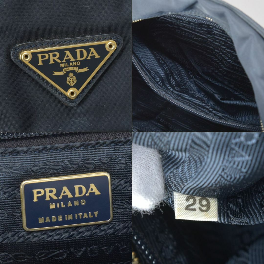 PRADA(プラダ)のPRADA◇プラダ チェーン ショルダーバッグ ナイロン ブラック ネイビー レディースのバッグ(ショルダーバッグ)の商品写真