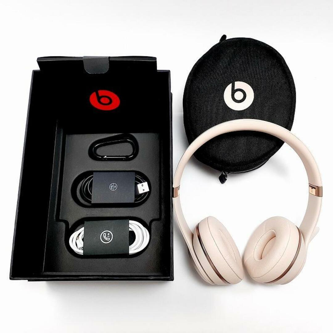 ビーツ ソロ3 ワイヤレス ヘッドホン マットゴールド beats  美品 スマホ/家電/カメラのオーディオ機器(ヘッドフォン/イヤフォン)の商品写真