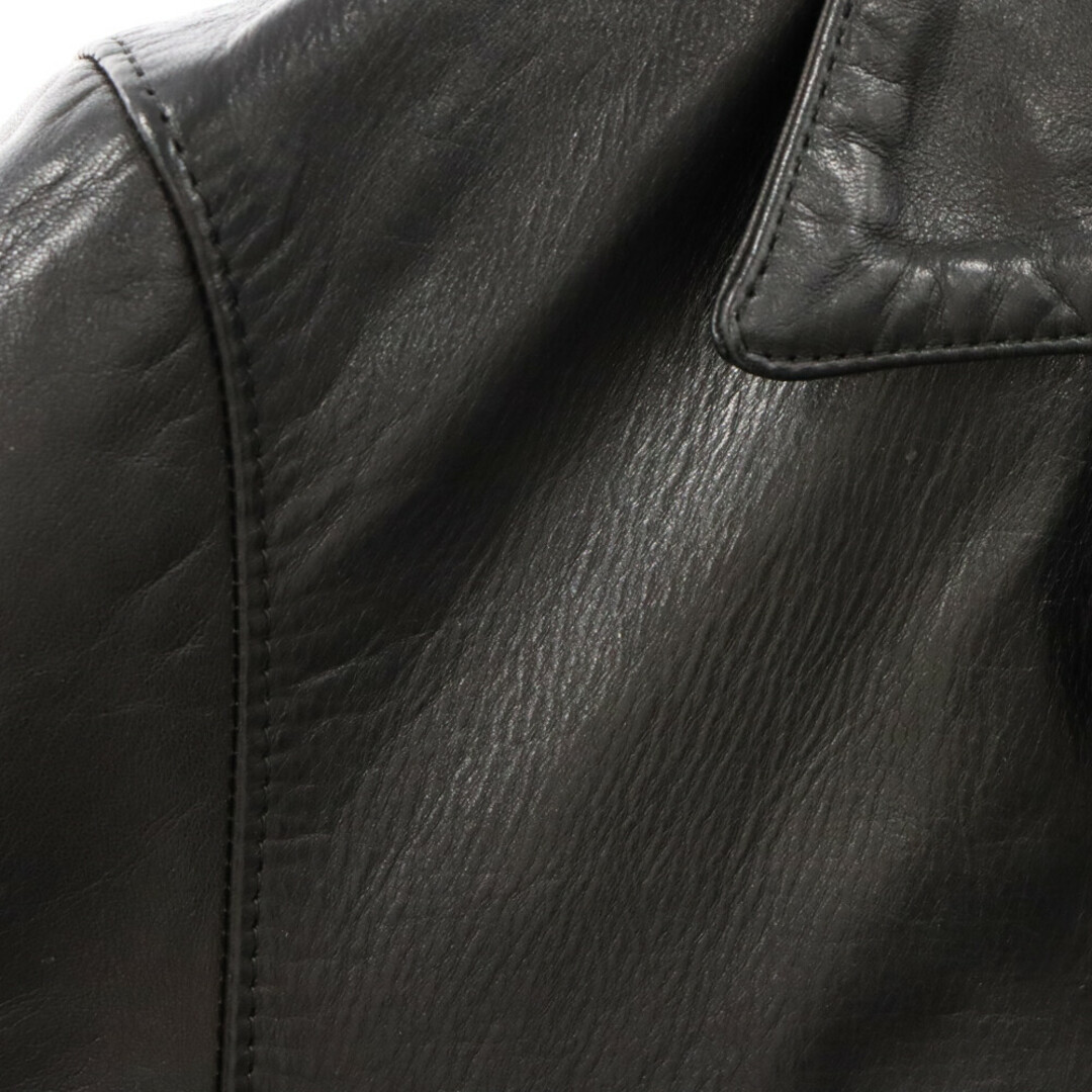 WACKO MARIA(ワコマリア)のWACKO MARIA ワコマリア 19AW LEATHER COAT (TYPE 1) ホースレザーカーコート ブラック メンズのジャケット/アウター(フライトジャケット)の商品写真