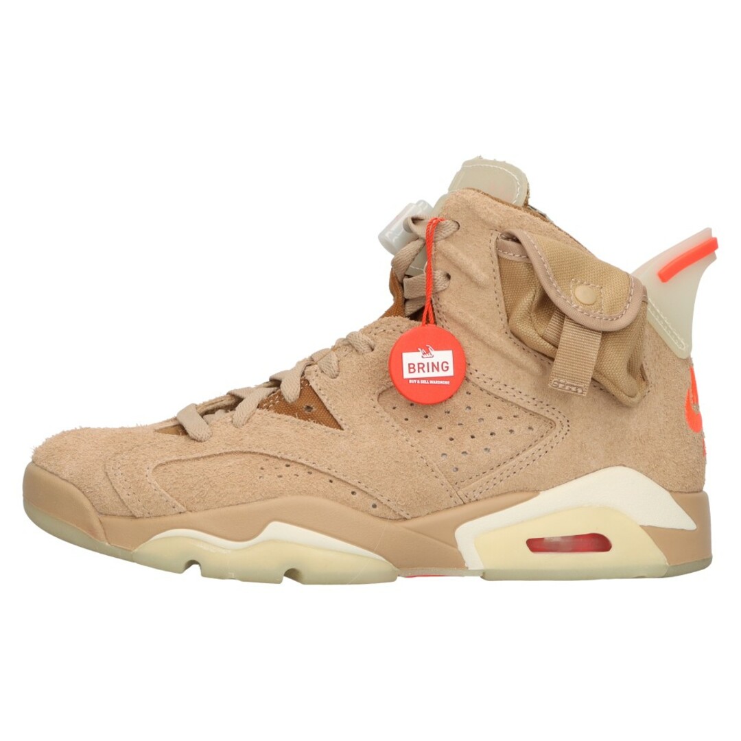 NIKE(ナイキ)のNIKE ナイキ ×TRAVIS SCOTT AIR JORDAN6 RETRO SP トラヴィススコット エアジョーダン6 ハイカットスニーカーブラウン US6.5/24.5cm DH0690-200 メンズの靴/シューズ(スニーカー)の商品写真