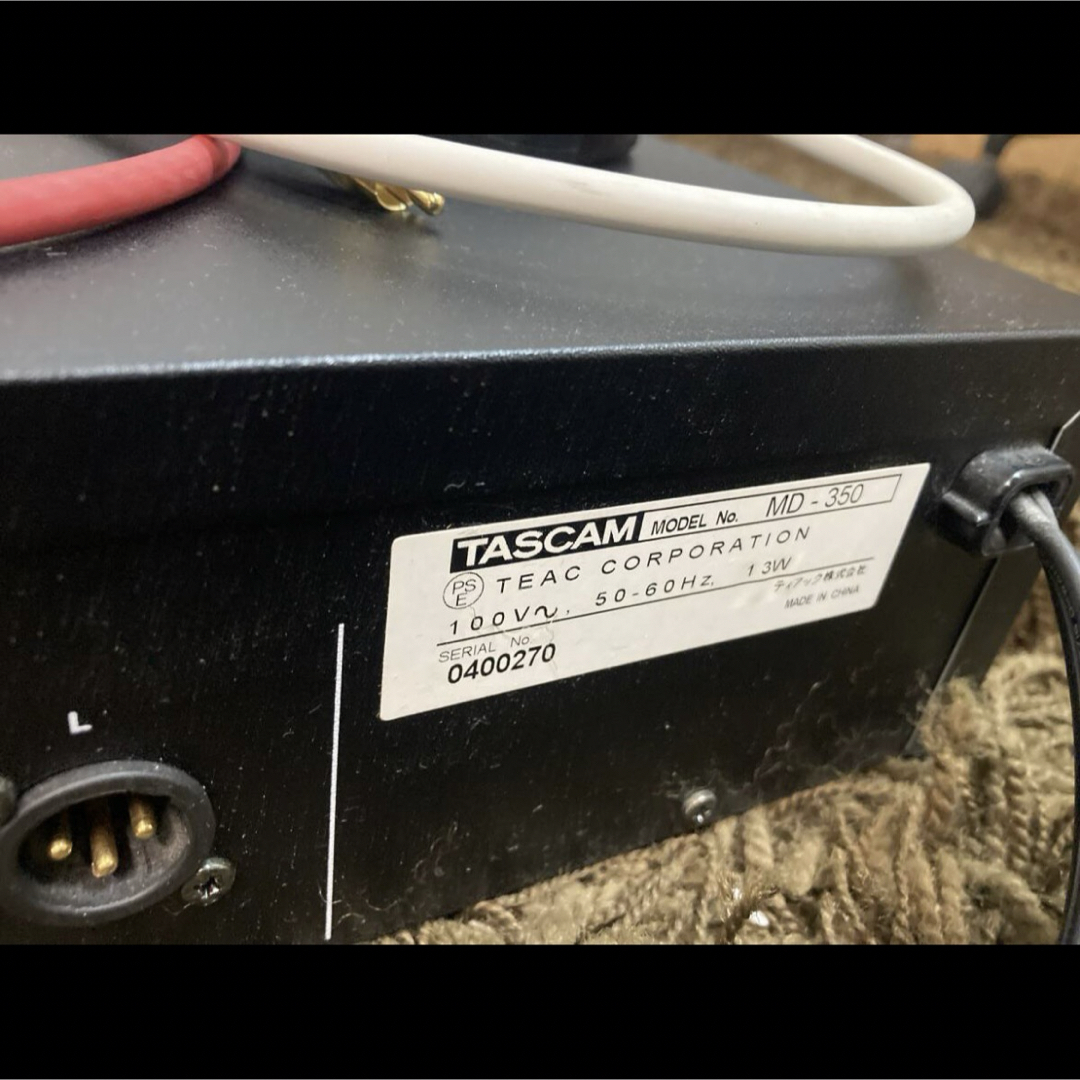 【美品】TASCAM MD-350 タスカム MDデッキ リモコン・ケーブル付き スマホ/家電/カメラのオーディオ機器(その他)の商品写真