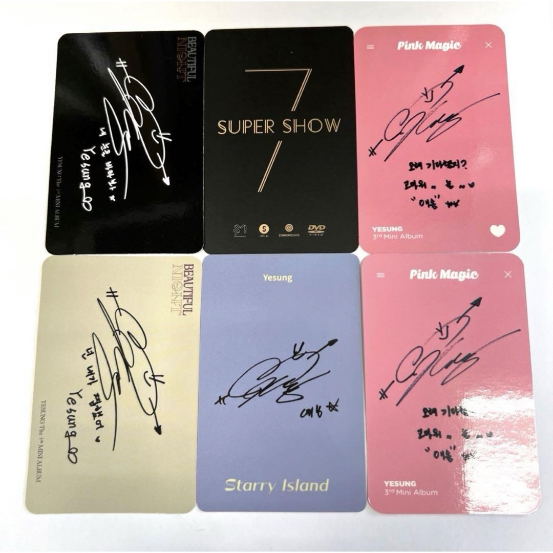 SUPER JUNIOR イェソン トレカセット エンタメ/ホビーのタレントグッズ(アイドルグッズ)の商品写真