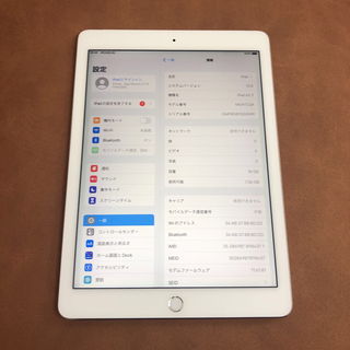 アイパッド(iPad)の6664 美品 iPad Air2 第2世代 16GB au(タブレット)