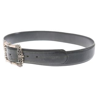 Chrome Hearts - CHROME HEARTS クロムハーツ CLASSIC FILIGREE OTJ BELT クラシックフィリグリーOTJ レザーベルト 36インチ シルバー/ブラック 国内ギャランティ付き