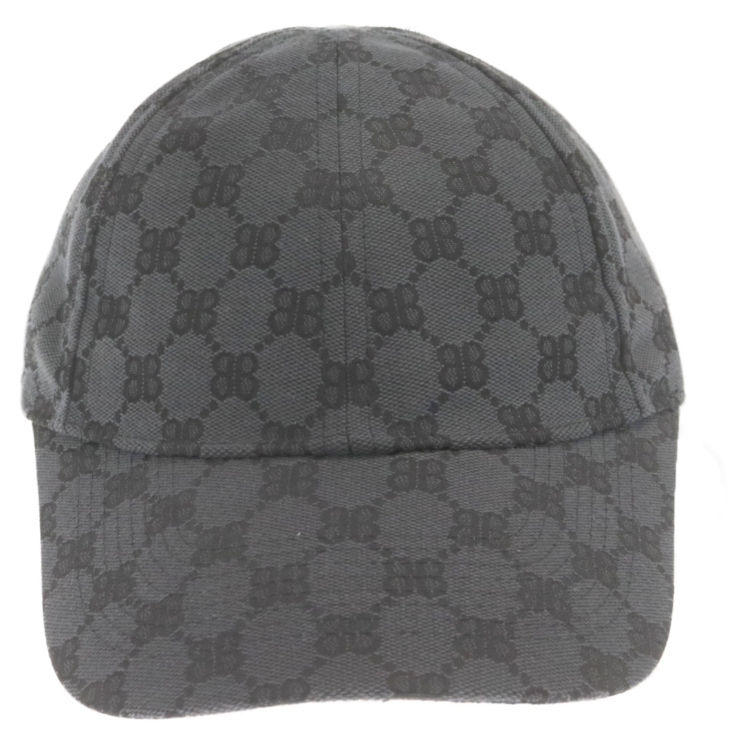 Gucci(グッチ)のGUCCI グッチ ×BALENCIAGA HACKER CAP ザハッカープロジェクトベースボールキャップ 帽子 ブラック 680717 4B3B7 メンズの帽子(キャップ)の商品写真