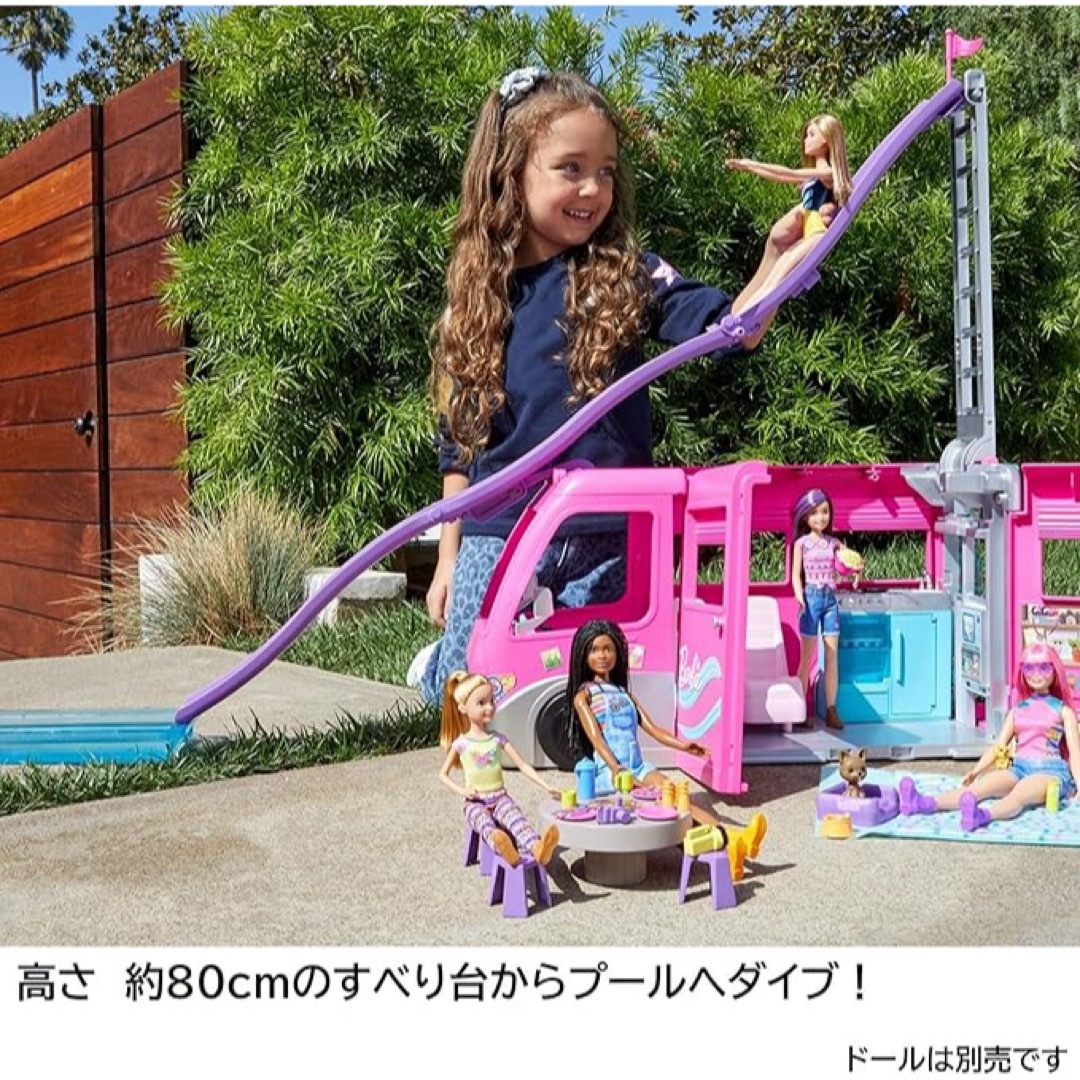 Barbie(バービー)のバービー(Barbie) ドリームキャンピングカー  エンタメ/ホビーのおもちゃ/ぬいぐるみ(キャラクターグッズ)の商品写真