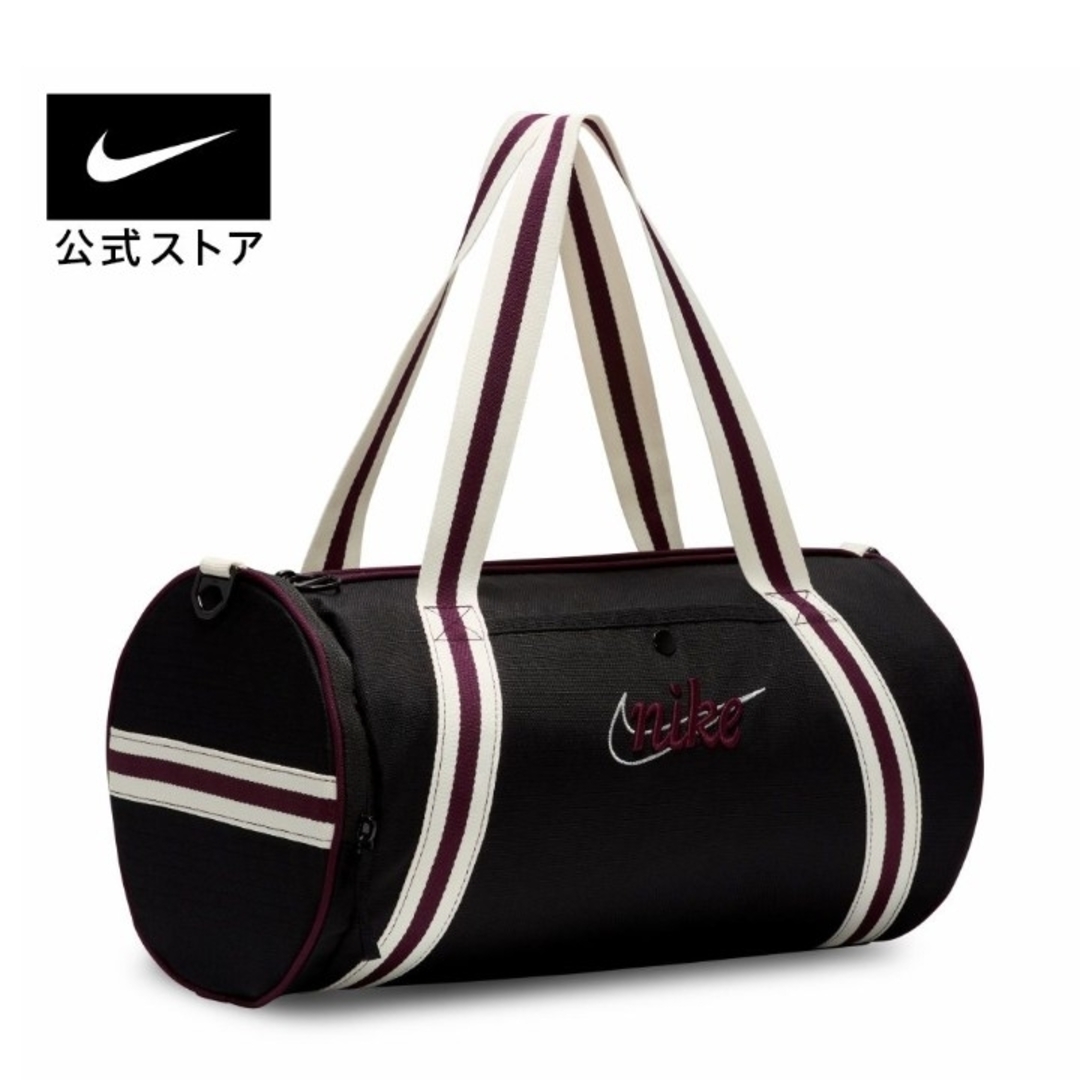 NIKE(ナイキ)のナイキ ヘリテージ レトロ ダッフルバッグ ボストンバッグ ブラック レディースのバッグ(ボストンバッグ)の商品写真