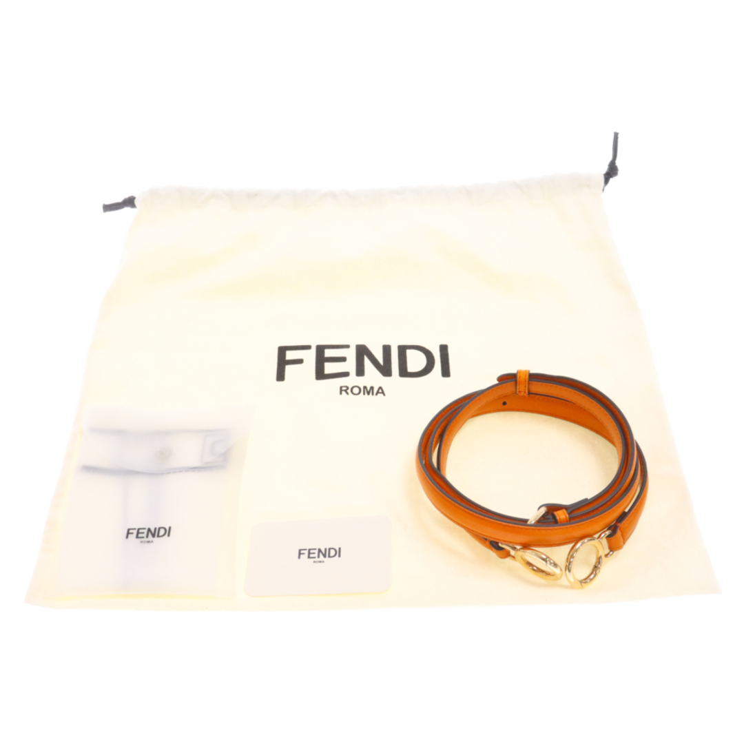 FENDI(フェンディ)のFENDI フェンディ PEEKABOO I SEE YOU EAST-WEST HAND BAG ピーカブー アイシーユーイーストウェスト 2WAY ハンドバッグ 8BN323 AF2H F1DZH オレンジ メンズのバッグ(その他)の商品写真