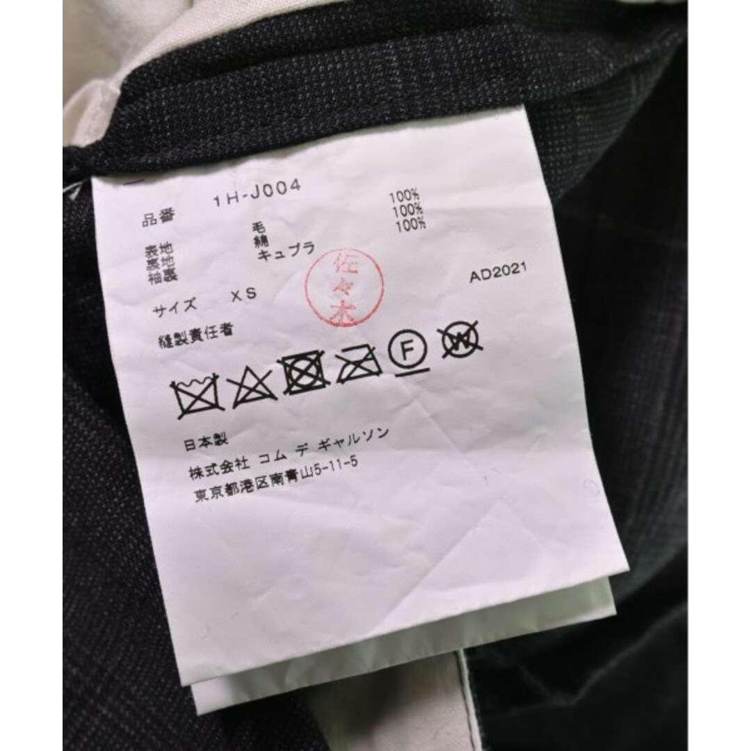 BLACK COMME des GARCONS(ブラックコムデギャルソン)のBLACK COMME des GARCONS カジュアルジャケット XS 【古着】【中古】 レディースのジャケット/アウター(テーラードジャケット)の商品写真