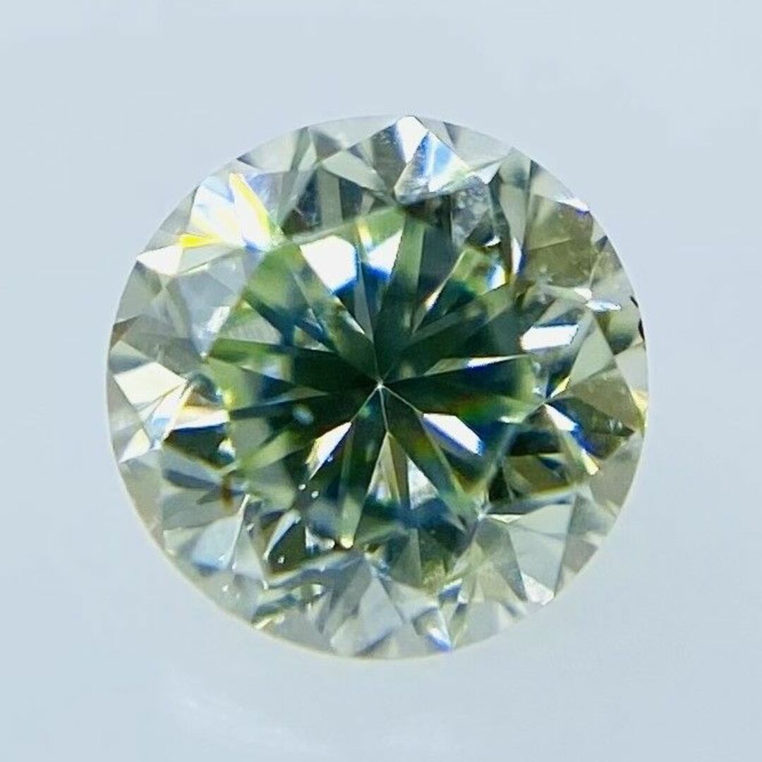 FANCY LIGHT GREEN 0.145ct RD/RT1041/CGL レディースのアクセサリー(その他)の商品写真