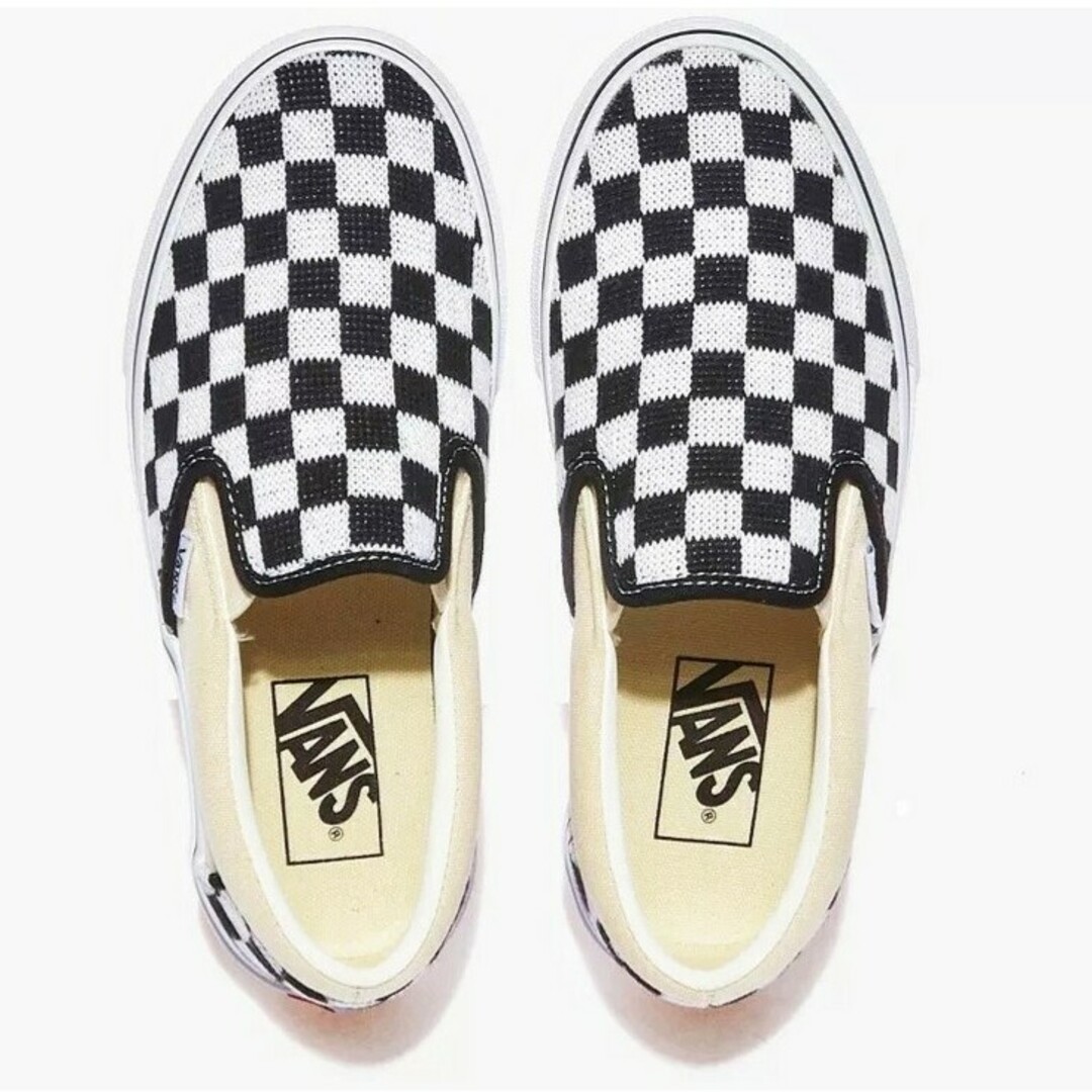 VANS(ヴァンズ)の入手困難！限定復刻ニットチェッカー！VANS クラシックスリッポン新品スニーカー メンズの靴/シューズ(スニーカー)の商品写真