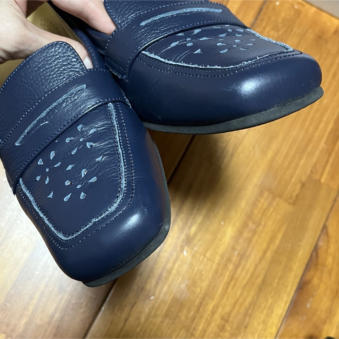 パンプス・24.5〜25.0・ネイビー・mode tokimi・幅広 レディースの靴/シューズ(ハイヒール/パンプス)の商品写真