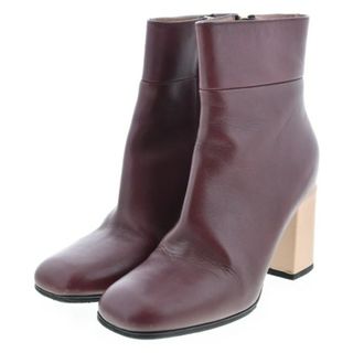 マルニ(Marni)のMARNI マルニ ブーツ EU35(21.5cm位) エンジ 【古着】【中古】(ブーツ)