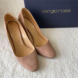 sergiorossi セルジオロッシ パンプス さくら色 チャンキーヒール