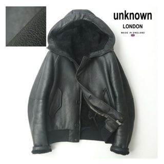 アンノン(unnon)の【美品】新品価格22万円 ロンドン発 羊革シープスキンダブルフェイスムートンJK(その他)