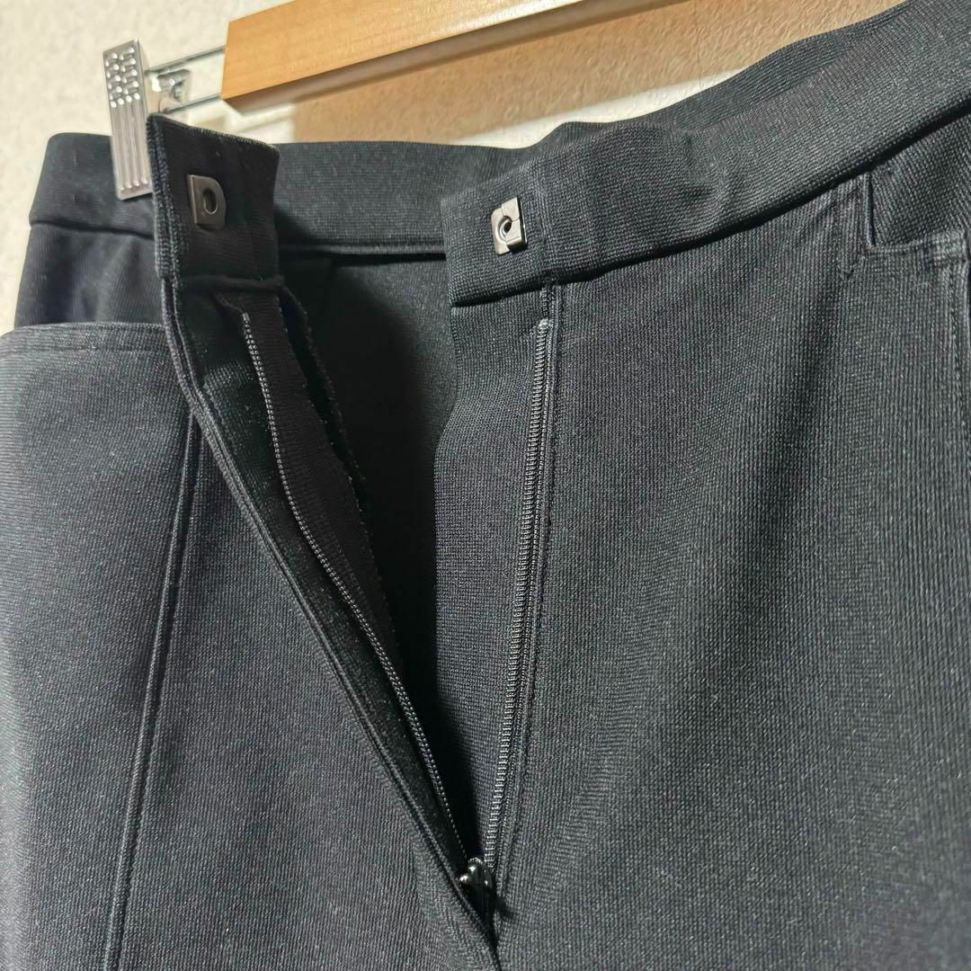 【大人気】ストレッチパンツ ボトムス スラックス 長ズボン 無地 ブラック レディースのパンツ(その他)の商品写真