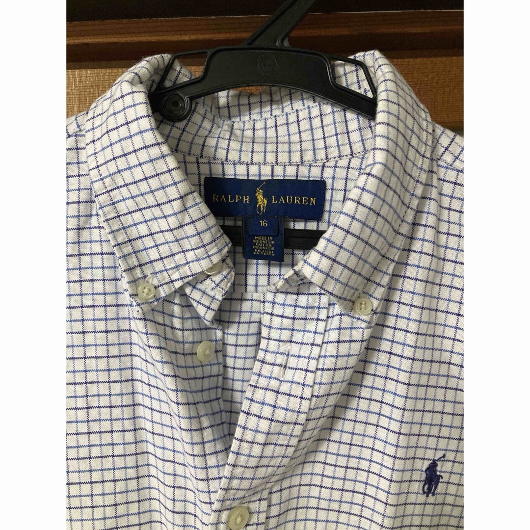 POLO RALPH LAUREN(ポロラルフローレン)のRalph Lauren ボタンダウンシャツ　16 キッズ/ベビー/マタニティのキッズ服男の子用(90cm~)(Tシャツ/カットソー)の商品写真