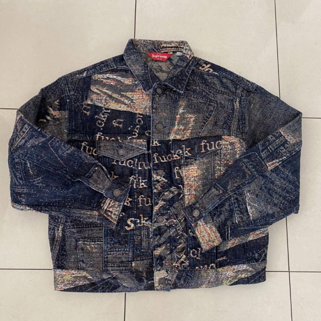 Supreme(シュプリーム)のSupreme  Archive Denim Jacquard Trucker メンズのジャケット/アウター(Gジャン/デニムジャケット)の商品写真