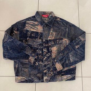 シュプリーム(Supreme)のSupreme  Archive Denim Jacquard Trucker(Gジャン/デニムジャケット)