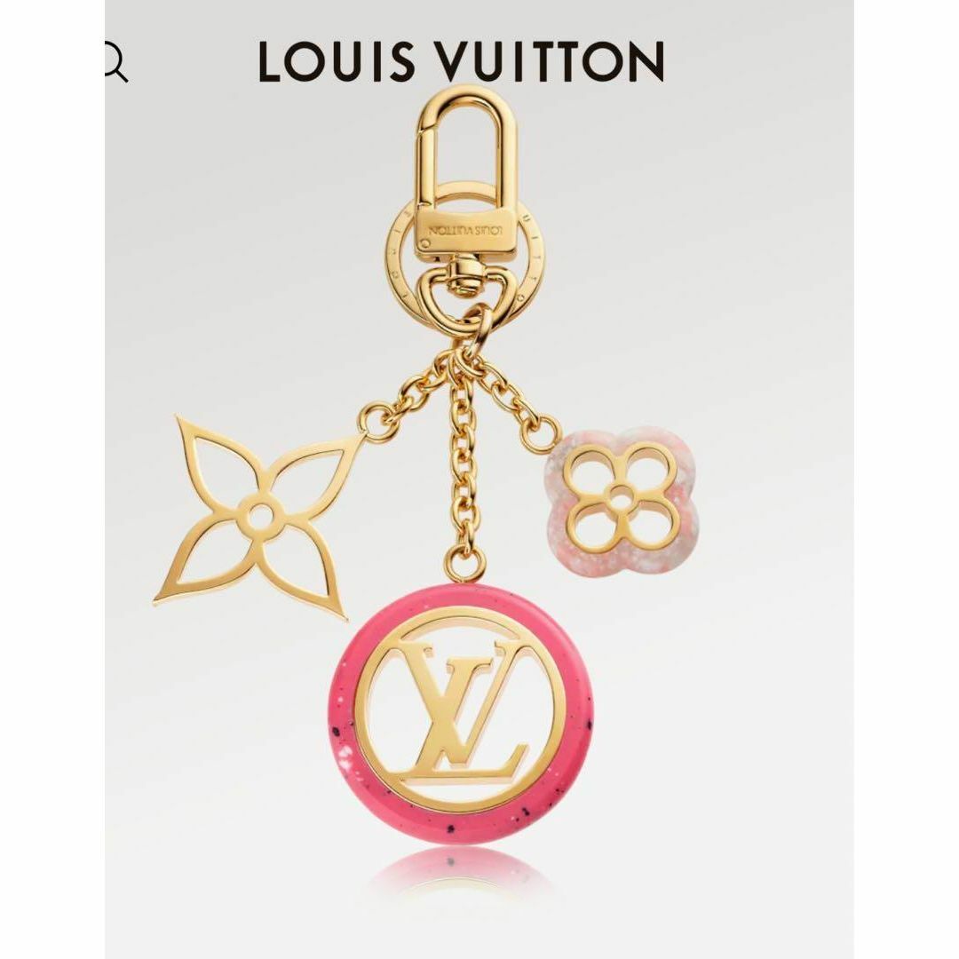 LOUIS VUITTON(ルイヴィトン)の【美品】ルイヴィトン ビジューサック カラーライン チャーム キーホルダー レディースのアクセサリー(チャーム)の商品写真