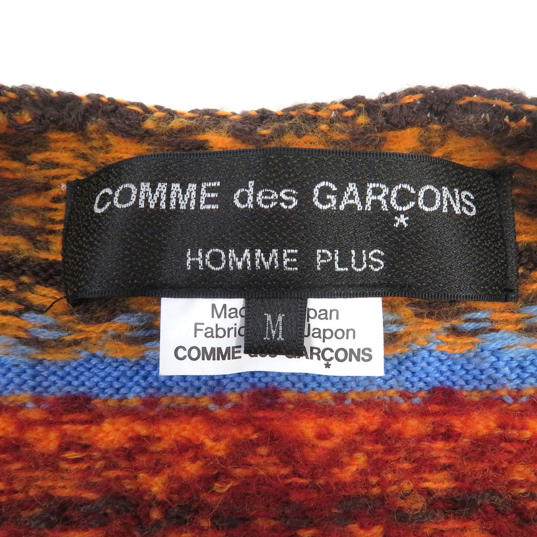 COMME des GARCONS HOMME PLUS(コムデギャルソンオムプリュス)の美品□COMME des GARCONS HOMME PLUS コムデギャルソンオムプリュス 22AW PJ-N503 ウール NOMAD期 チマヨ ネイティブ柄 ロング丈 変形ニット セーター オレンジ系 M 日本製 正規品 メンズ メンズのトップス(ニット/セーター)の商品写真