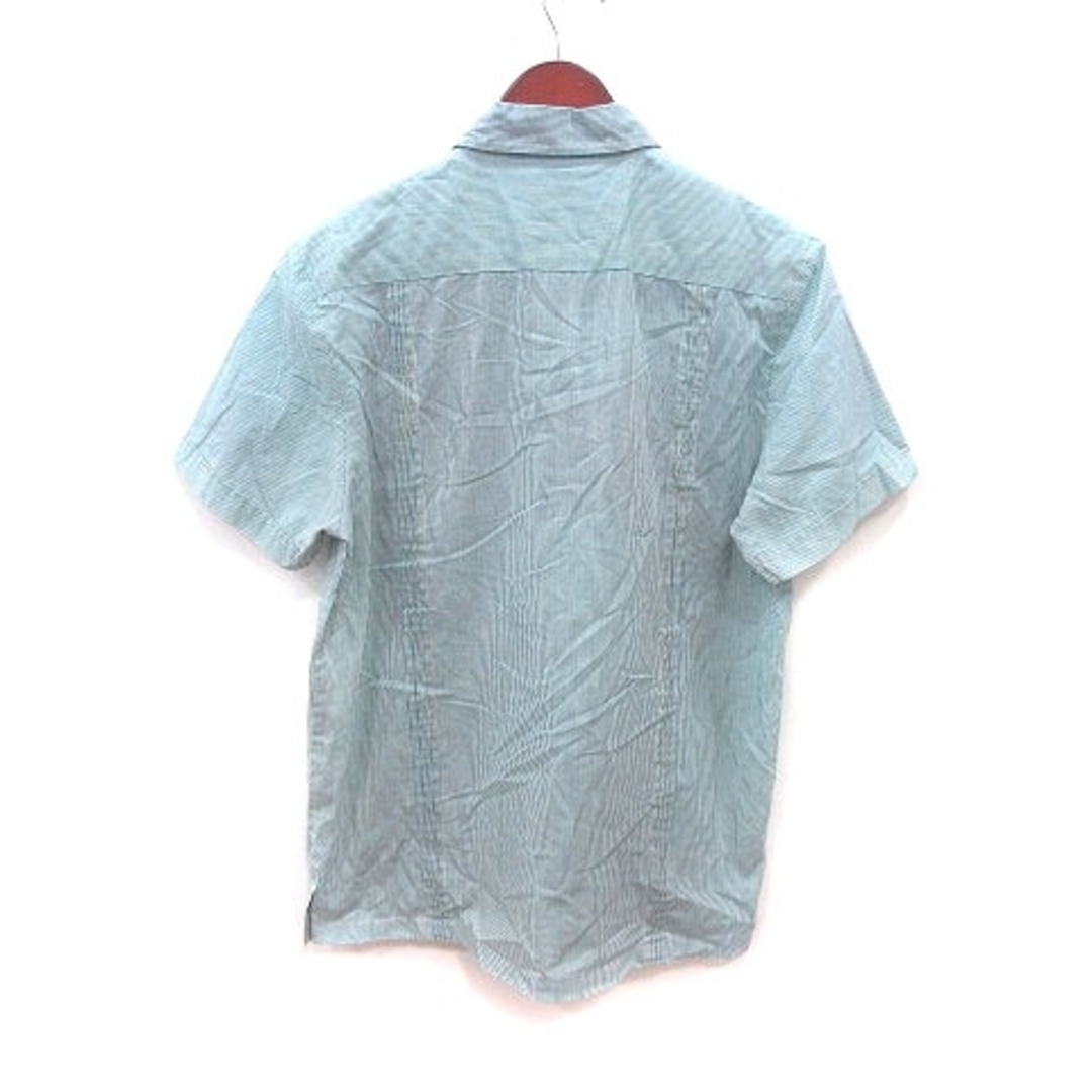 AMERICAN RAG CIE(アメリカンラグシー)のアメリカンラグシー ボタンダウンシャツ ストライプ 刺繍 1 青 ブルー 白 メンズのトップス(シャツ)の商品写真