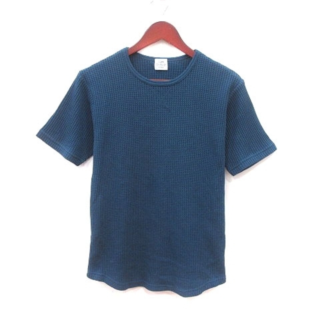 coen(コーエン)のコーエン ニット カットソー クルーネック ワッフル 半袖 M 紺 ネイビー メンズのトップス(ニット/セーター)の商品写真