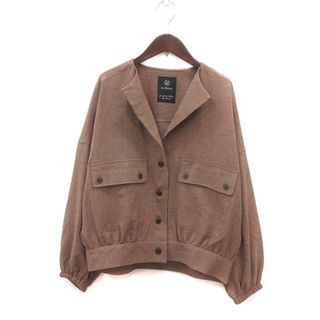 ダブルクローゼット(w closet)のダブルクローゼット ジャケット ドルマンスリーブ 長袖 F 茶 ブラウン(その他)