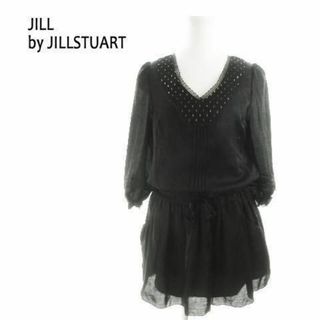 JILL by JILLSTUART - ジルバイジルスチュアート ミニワンピ 九分袖 S 黒 210811MN2A