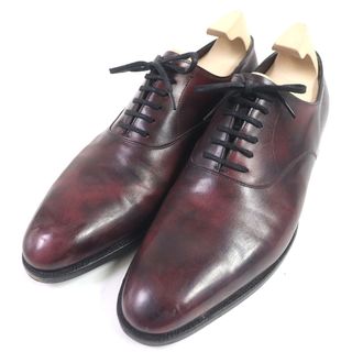 ジョンロブ(JOHN LOBB)の良品□John Lobb ジョンロブ SEATON 1000ラスト ミュージアムカーフ プレーントゥ レザーシューズ ドレスシューズ バーガンディ 9 イングランド製 メンズ(ドレス/ビジネス)