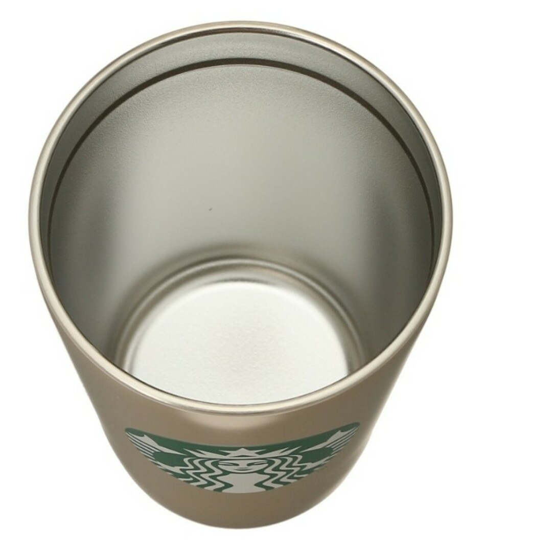 Starbucks(スターバックス)のレア【スターバックス】ステンレスTOGOカップタンブラーベージュ355ml インテリア/住まい/日用品のキッチン/食器(タンブラー)の商品写真