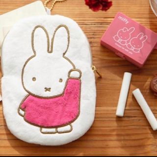 ミッフィー(miffy)のゼクシィ3月号付録ミッフィーマルチポーチ＆印鑑ケース(印鑑/スタンプ/朱肉)