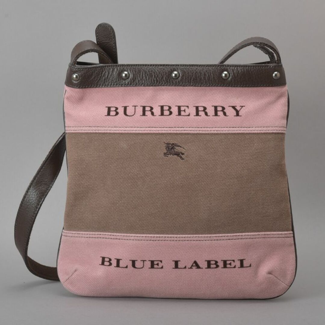 BURBERRY BLUE LABEL(バーバリーブルーレーベル)の未使用に近い◇バーバリー ブルーレーベル ショルダーバッグ コーデュロイ ピンク レディースのバッグ(ショルダーバッグ)の商品写真