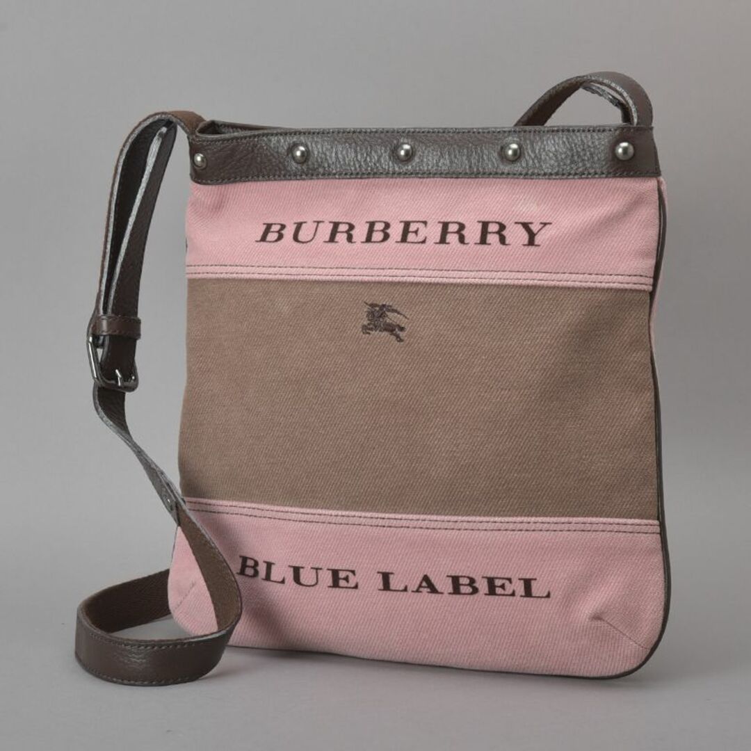 BURBERRY BLUE LABEL(バーバリーブルーレーベル)の未使用に近い◇バーバリー ブルーレーベル ショルダーバッグ コーデュロイ ピンク レディースのバッグ(ショルダーバッグ)の商品写真