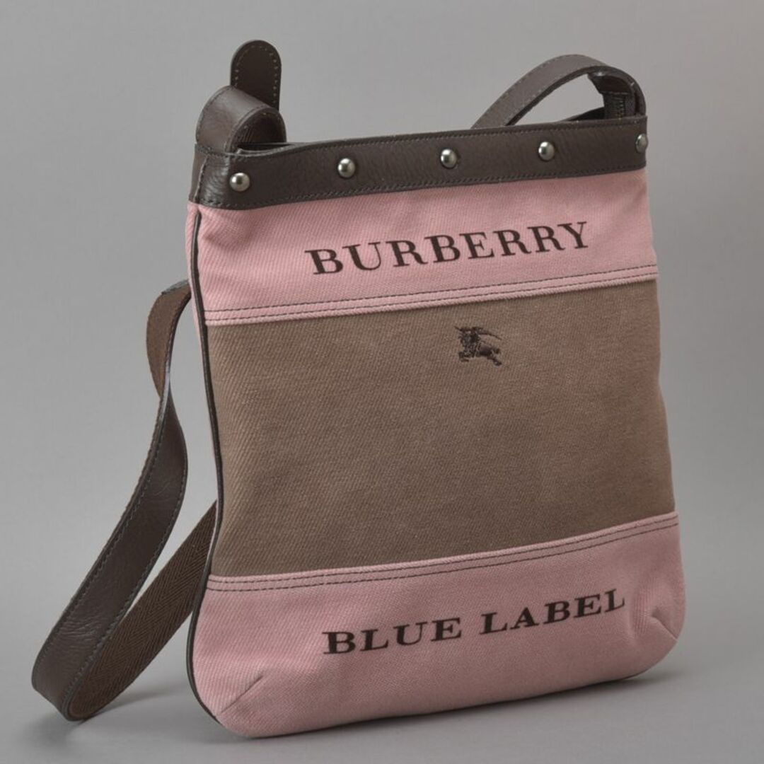 BURBERRY BLUE LABEL(バーバリーブルーレーベル)の未使用に近い◇バーバリー ブルーレーベル ショルダーバッグ コーデュロイ ピンク レディースのバッグ(ショルダーバッグ)の商品写真