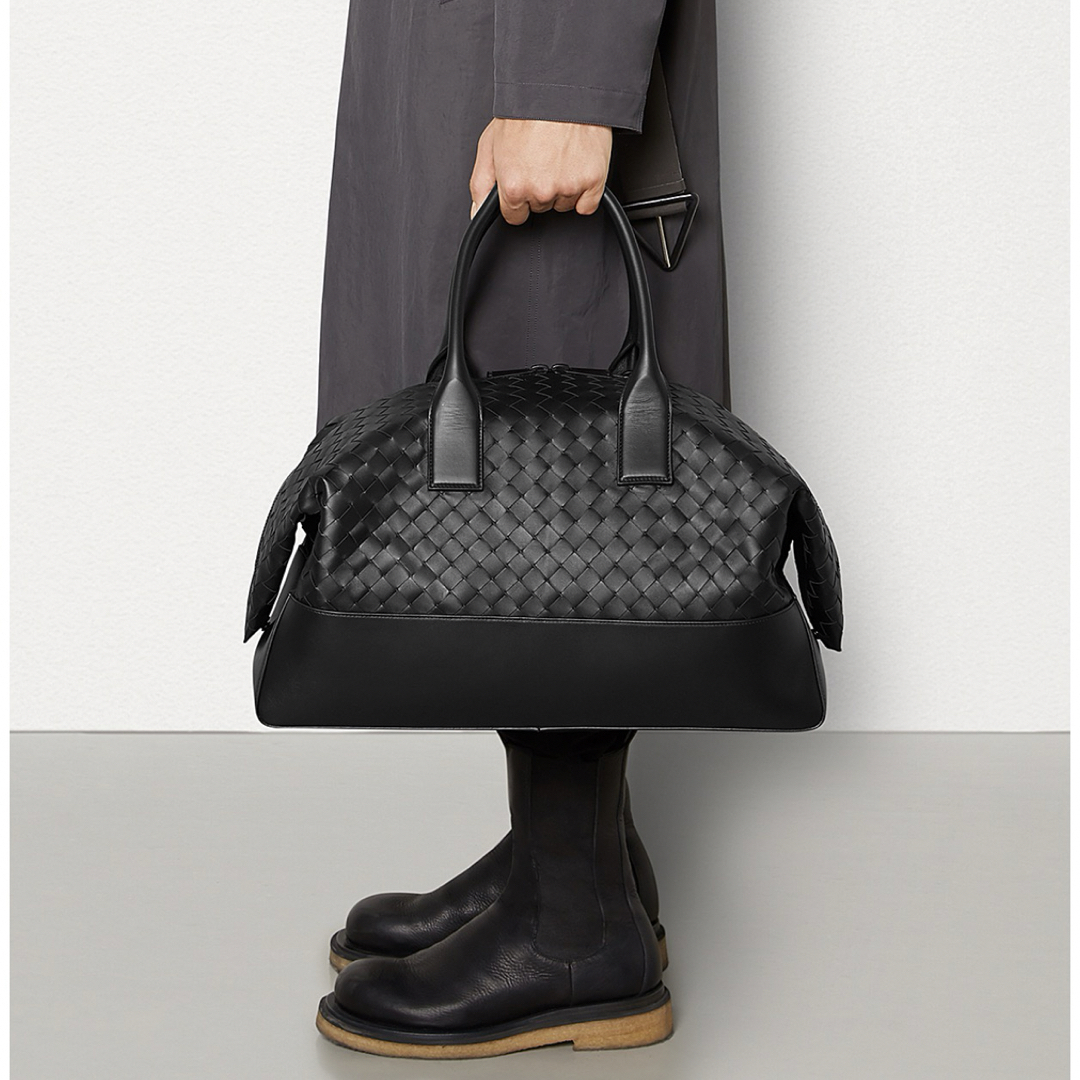 Bottega Veneta(ボッテガヴェネタ)のBOTTEGA VENETA イントレチャート レザー ダッフル / ボストン メンズのバッグ(ボストンバッグ)の商品写真