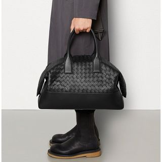 ボッテガヴェネタ(Bottega Veneta)のBOTTEGA VENETA イントレチャート レザー ダッフル / ボストン(ボストンバッグ)