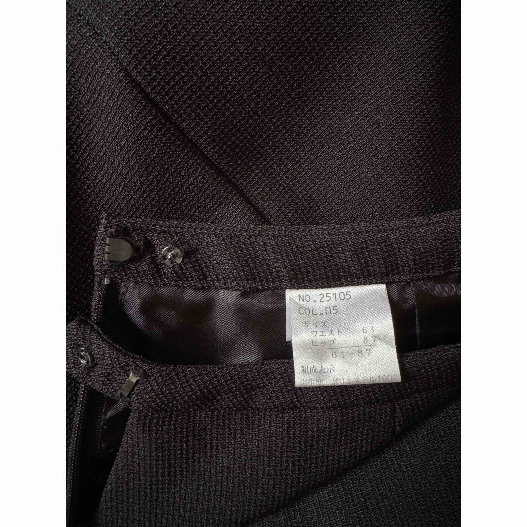 黒色　フォーマルスーツ　7号 レディースのフォーマル/ドレス(スーツ)の商品写真