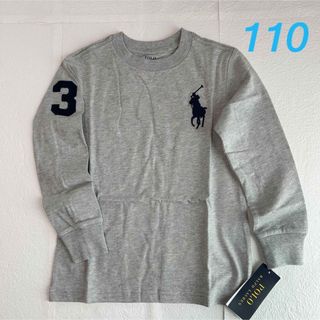 ポロラルフローレン(POLO RALPH LAUREN)の新作◇ラルフローレン ビッグポニー長袖 Tシャツ グレー 4/110(Tシャツ/カットソー)