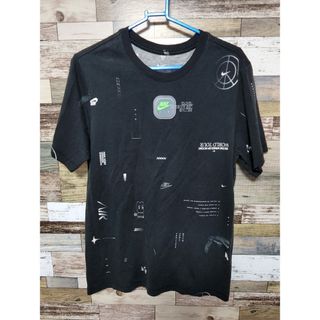 ナイキ(NIKE)のナイキ　NIKE　総柄Tシャツ　ブラック　M(Tシャツ/カットソー(半袖/袖なし))