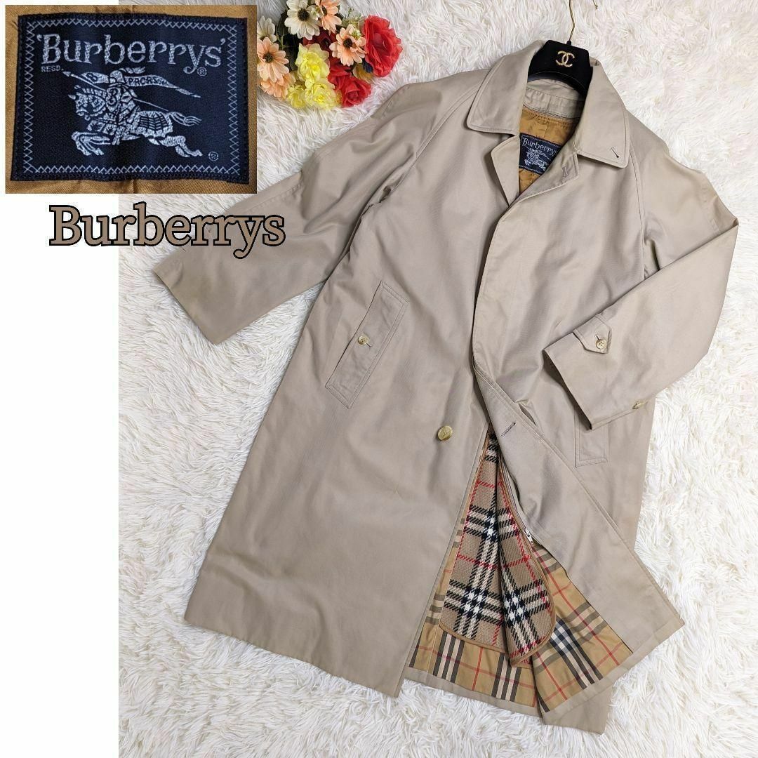 BURBERRY(バーバリー)のBURBERRYS バーバリー メンズ トレンチコート ノバチェック Lサイズ メンズのジャケット/アウター(トレンチコート)の商品写真