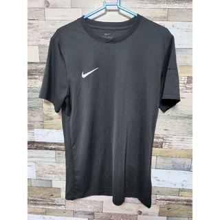 ナイキ(NIKE)のナイキ　NIKE　ポリエステルTシャツ　ワンポイント　ブラック　L(Tシャツ/カットソー(半袖/袖なし))