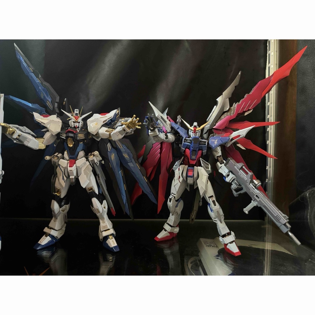 BANDAI(バンダイ)のMETAL BUILD ストライクフリーダム　デスティニーガンダム セット エンタメ/ホビーのフィギュア(アニメ/ゲーム)の商品写真