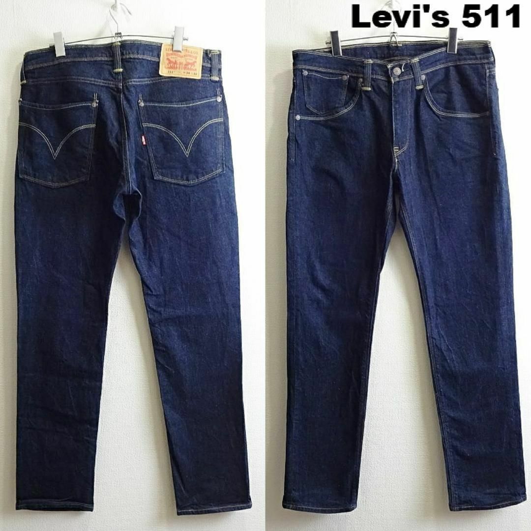 Levi's(リーバイス)のリーバイス　511　W89cm　スリムデニム　ストレッチ　濃藍　Sz.34 メンズのパンツ(デニム/ジーンズ)の商品写真